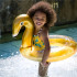 Flotteur Swim Essentials Gold Swan Glitter 70 cm