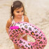 Float Swim Essentials Leopard Rose Gold Kids 55 cm