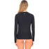 Hurley One and Only Solid Mock Women's Surf Rashguard BK