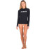 Hurley One and Only Solid Mock Women's Surf Rashguard BK