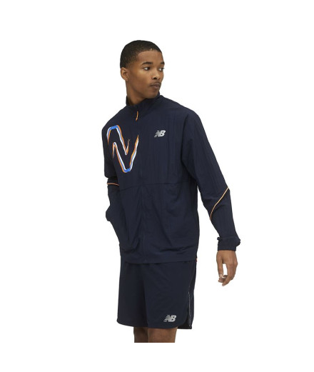 Veste New Balance Homme Graphic Impact Run Blue