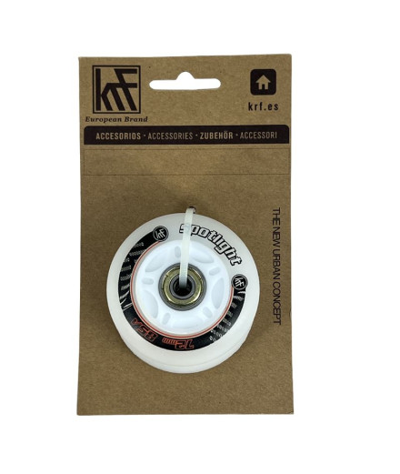 KRF Spotlight Roues lumineuses LED 72 mm 85A Rouge