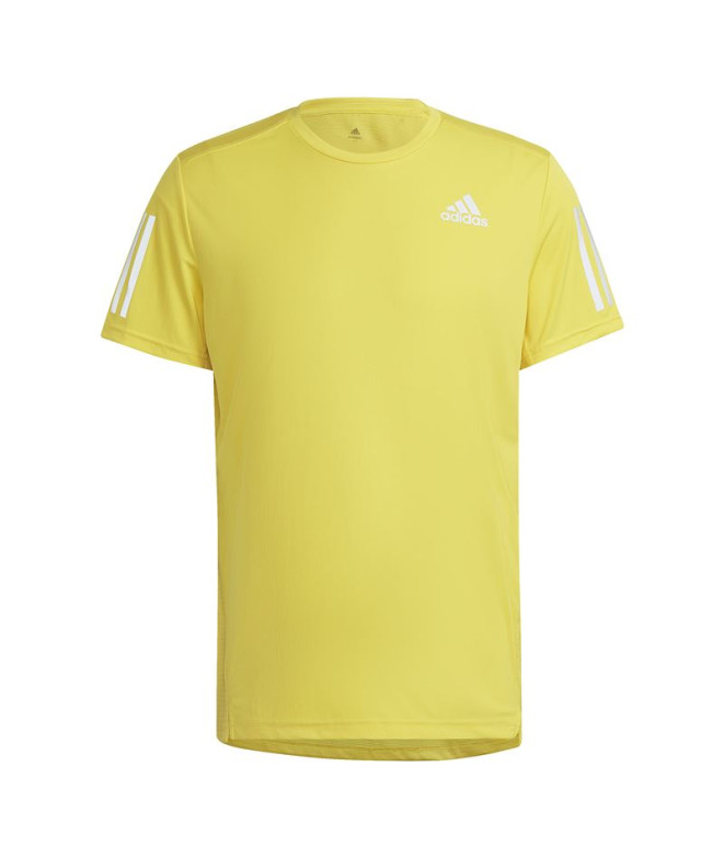 T-shirt running adidas Homme de Won The Run Yellow