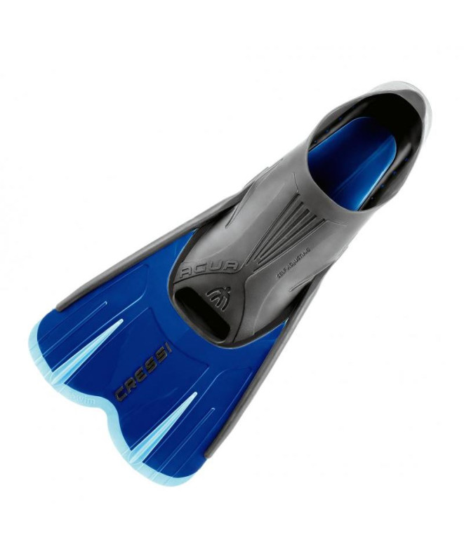 Palmes de Snorkel Cressi Sub Eau Short Bleu