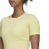T-shirt à manches courtes adidas Techfit Training Femme Jaune