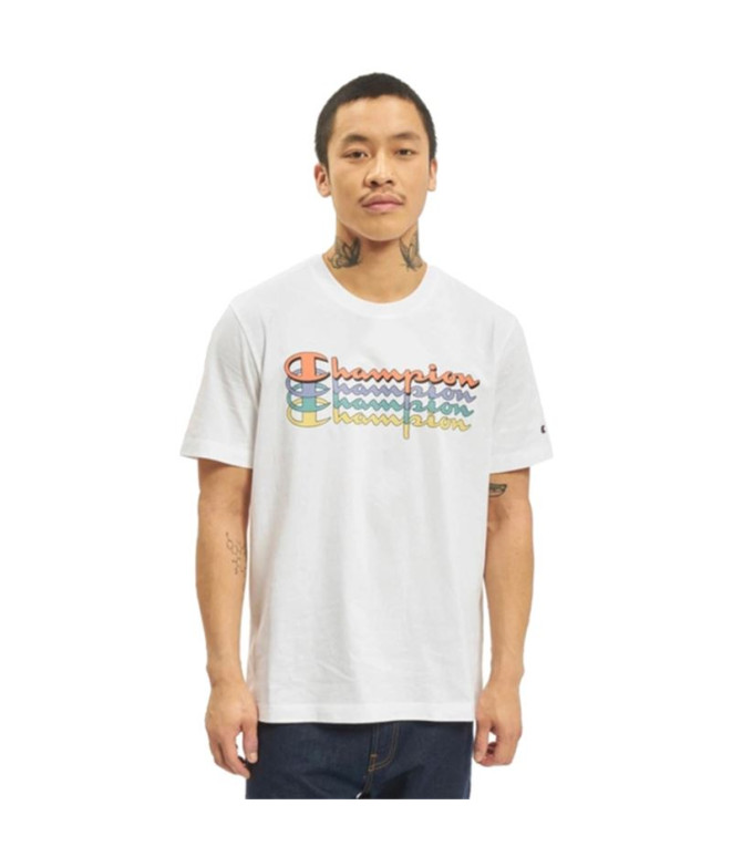 T-shirt Champion Crewneck Homme Blanc
