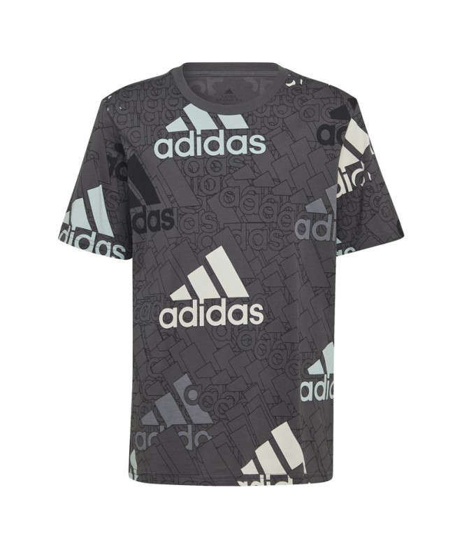 T-shirt adidas Brand Love Kids Noir