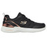 Chaussures Skechers Skech-Air Dynamight Femme Maille noire / Garniture or rose