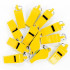Sifflet Zastor Bip plastique. X12 Jaune