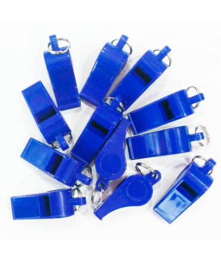 Sifflet Zastor Bip plastique. X12 Bleu