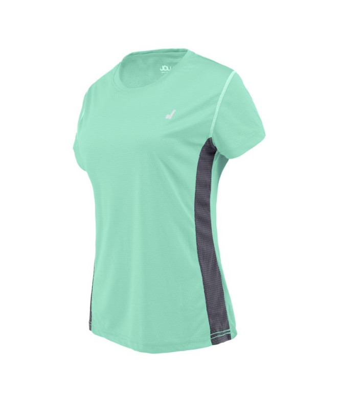 T-shirt running Joluvi de Ultra W Menta