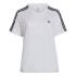 T-shirt adidas Femme Essentials Slim 3-Stripes Blanc