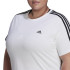 T-shirt adidas Femme Essentials Slim 3-Stripes Blanc