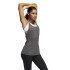 T-shirt Braces adidas Débardeur à 3 bandes Femme Gris
