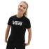 T-shirt Vans Flying V Crew Girl Noir