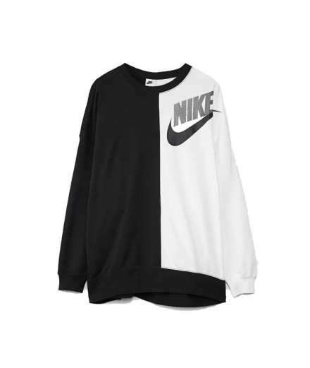 Sweat Nike Femme Sportswear Noir/Blanc