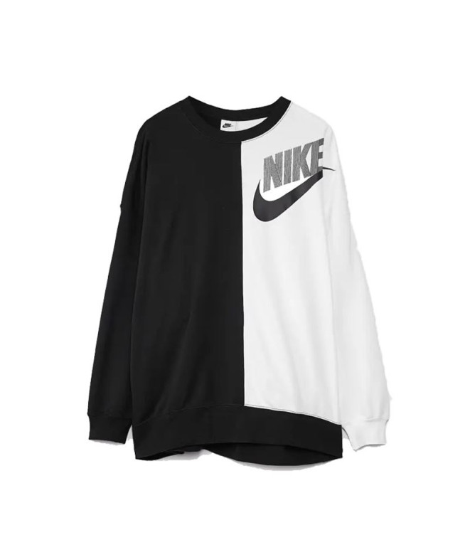 Sweat Nike Femme Sportswear Noir/Blanc