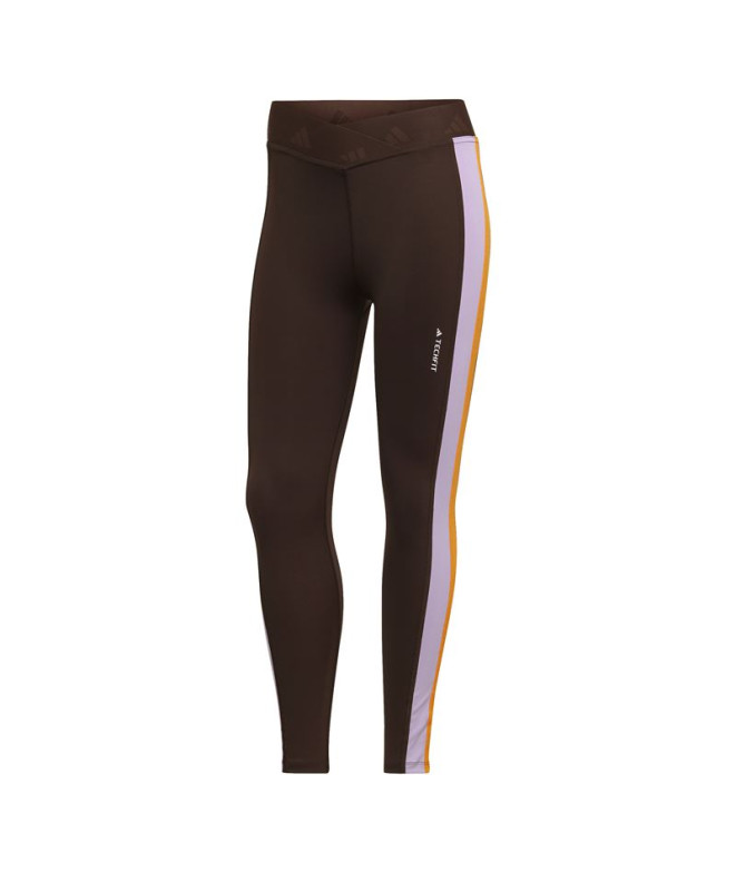 Leggings adidas Hyperglam 7/8 Femme Marron