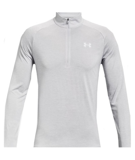 T-shirt Under Armour Homme Tech 2.0 1/2 Zip Blanc