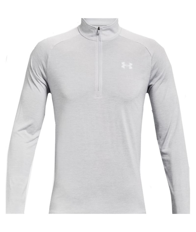 T-shirt Under Armour Homme Tech 2.0 1/2 Zip Blanc