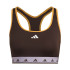 Brassiere de sport adidas Femme Hyperglam Powerreact Marron