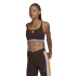 Brassiere de sport adidas Femme Hyperglam Powerreact Marron