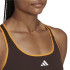 Brassiere de sport adidas Femme Hyperglam Powerreact Marron