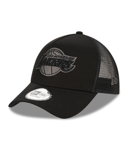 Casquette New Era LA Lakers Tonal Black A-Frame Trucker Noir