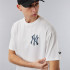 T-shirt New Era NYY MLB City Graphic Iversized Hommes Noir