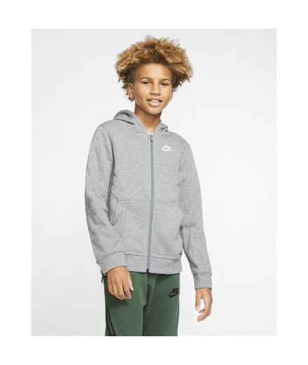Veste Nike Enfant Sportswear Club Gris