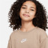 Sweatshirt Nike Sportswear Club Fleece Girl Khaki