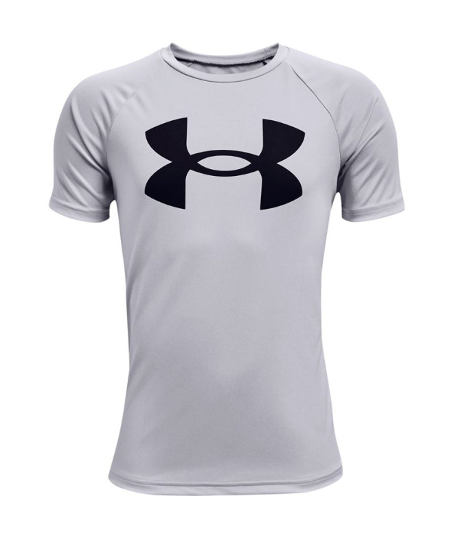 T-shirt Under Armour Enfant Tech Big Logo Gris