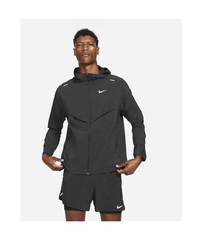 Veste running Nike Homme de Windrunner Black