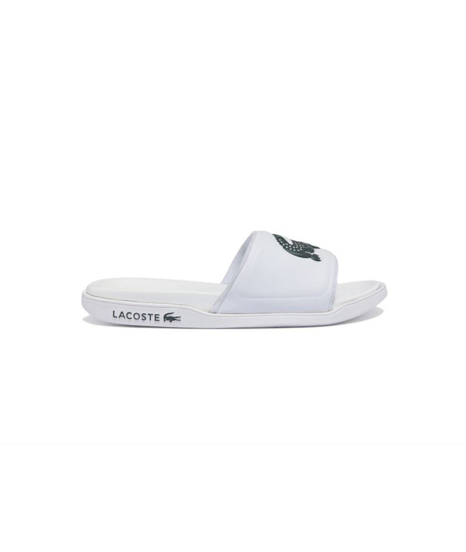 Tongs hommes Lacoste Croco Dualiste Man White