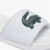 Tongs hommes Lacoste Croco Dualiste Man White