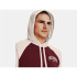 Sweatshirt Under Armour Wordmark Colorblock Man Red