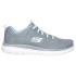 Chaussures Skechers Graceful-Twisted For Femme Grise & Menthe Maille/ Bordure