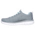 Chaussures Skechers Graceful-Twisted For Femme Grise & Menthe Maille/ Bordure