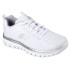 Chaussures Skechers Graceful-Get Connect Femme Maille blanche/bordures argentées
