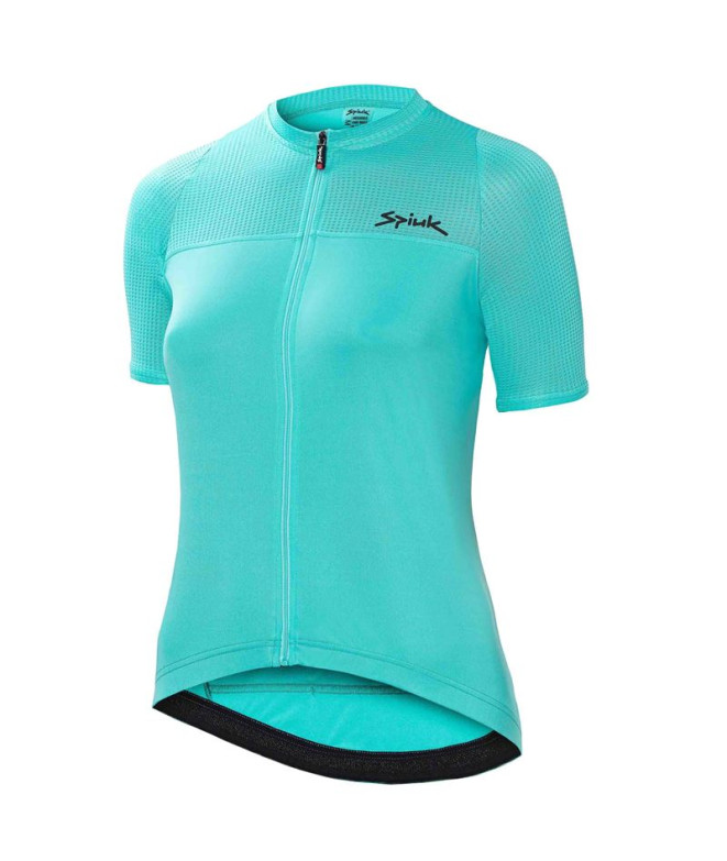 cyclisme Spiuk Femme Maillot ANATOMIC W Turquoise