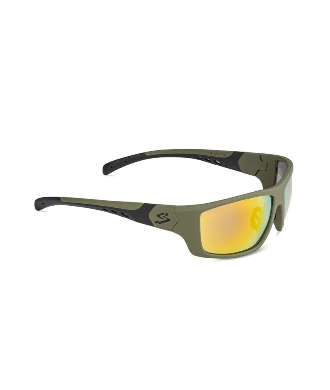 cyclisme Spiuk Lunettes Smily Green Mirror Orange