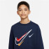 Sweat Nike Enfant NSW FLC CREW Bleu