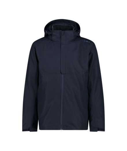 Veste CMP Homme Capuche zippée intérieure détachable Noir