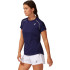 ASICS Court Piping T-Shirt Femme Bleu