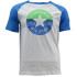 T-shirt raglan à blocs de couleurs