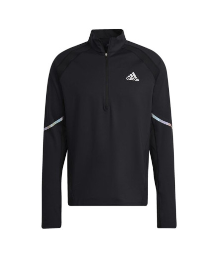 Sweatshirt adidas Fast 1/2 Zip Man BK