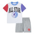 Set Converse Blocked Infantil Grey