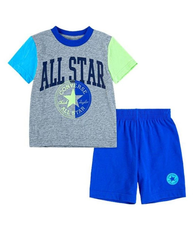 Set Converse Bloqué Enfants Bleu
