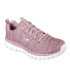 Chaussures Skechers Graceful-Twisted For Femme Maille mauve et blanche/ Bordure mauve
