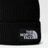 Chapeau à pompon The North Face Logo Box BK